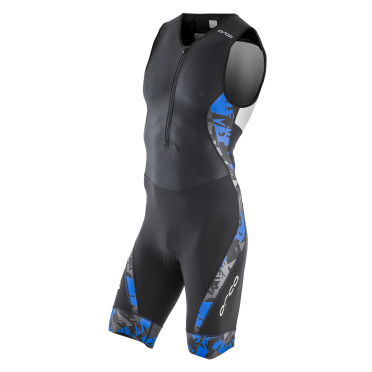Orca 226 Kompress race trisuit ärmellos Blau Herren