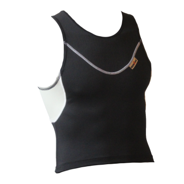Ironman Tri top ärmellos EX Schwarz Herren