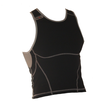 Ironman Tri top ärmellos New Olympic Schwarz Herren