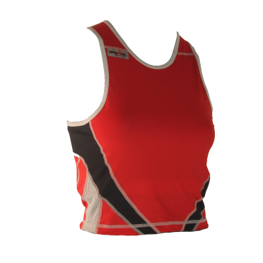 Ironman Tri top ärmellos Extreme Rot/Schwarz Damen 