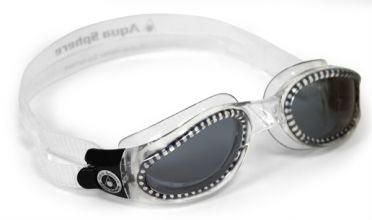 Aqua Sphere Kaiman dunkle Linse Schwimmbrille Silber