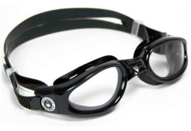 Aqua Sphere Kaiman klare Linse small fit Schwimmbrille Schwarz