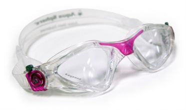 Aqua Sphere Kayenne Lady klare Linse Schwimmbrille Silber/Rosa