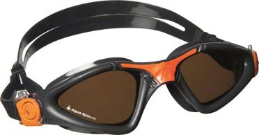 Aqua Sphere Kayenne polarisierte Linse Schwimmbrille Grau/Orange