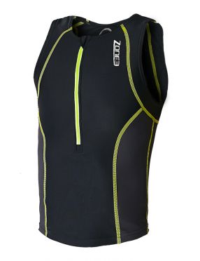 Zone3 Adventure Ärmellos Kinder Tri top Schwarz/Gelb