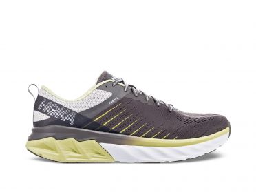Hoka One One Arahi 3 wide Laufschuhe Grau/Gelb Herren