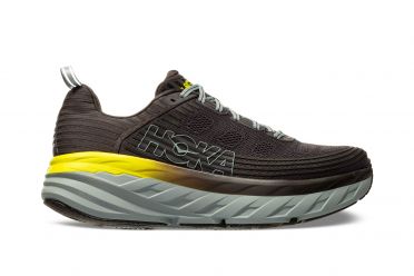 Hoka One One Bondi 6 Laufschuhe Schwarz/Gelb Herren