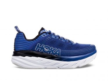 Hoka One One Bondi 6 Wide Laufschuhe Blau/Weiß Herren