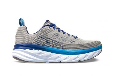 Hoka One One Bondi 6 Wide Laufschuhe Blau/Grau Herren
