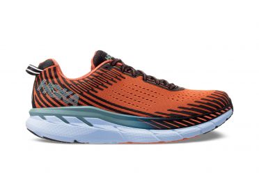 Hoka One One Clifton 5 Laufschuhe Orange/Grün Herren