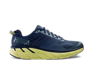 Hoka One One Clifton 6 Laufschuhe Blau/Grün Herren