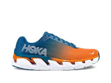 Hoka One One Elevon Laufschuhe Blau/Orange Herren