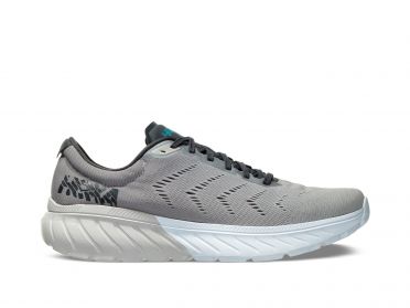 Hoka One One Mach 2 Laufschuhe Grau/Weiß Herren