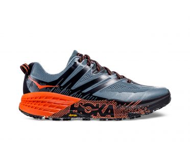 Hoka One One Speedgoat 3 Trail Laufschuhe Grau/orange Herren