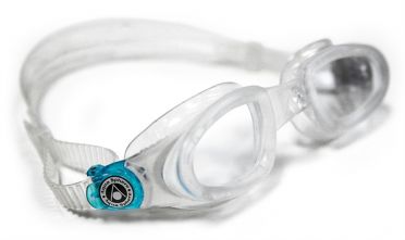 Aqua Sphere Mako klare Linse Schwimmbrille Silber