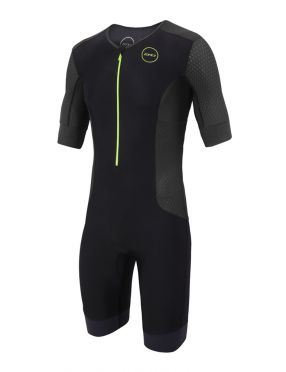 Zone3 Aquaflo plus Kurzarm Trisuit Schwarz Herren 