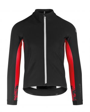 Assos Mille GT Ultraz Winter Langarm Jacke Schwarz/Rot Herren