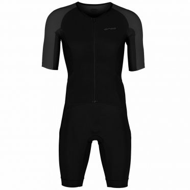 Orca Athlex Aero Race Trisuit Kurzarm Schwarz/Silber Herren 