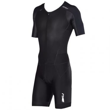 2XU Perform Kurzarm Trisuit Schwarz Herren