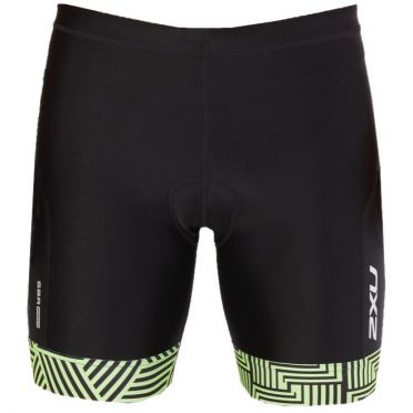 2XU Perform 7" Tri shorts Schwarz/Grün Heren