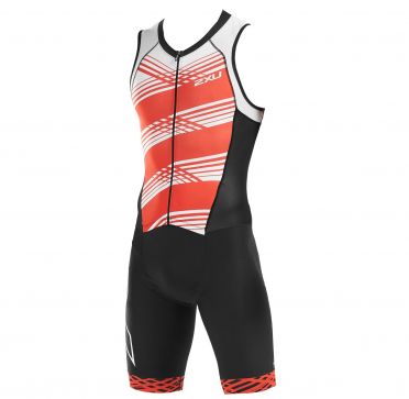 2XU Compression Ärmellos Trisuit Schwarz/Rot Herren