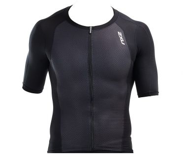 2XU Compression Kurzarm Tri Top Schwarz Herren