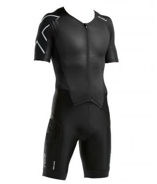 2XU Perform Kurzarm Trisuit Schwarz Herren