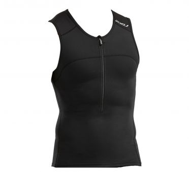 2XU Active Ärmellos Tri Top Schwarz Herren