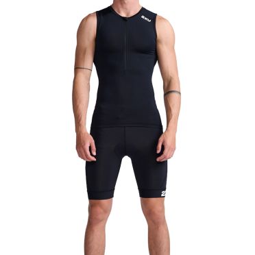 2XU Core Tri Singlet armellos Schwarz Herren