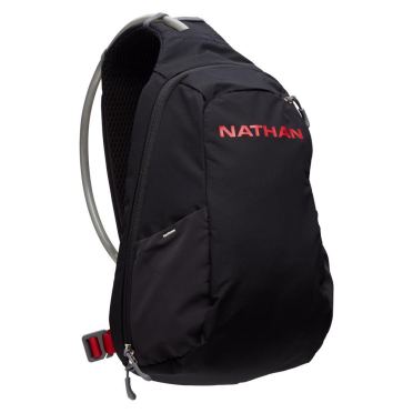 Nathan Run Sling Trinkrucksack 8L Schwarz/Rot Unisex 