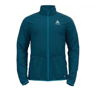 Odlo Run Easy Warm Hybrid Laufjacke Blau Herren