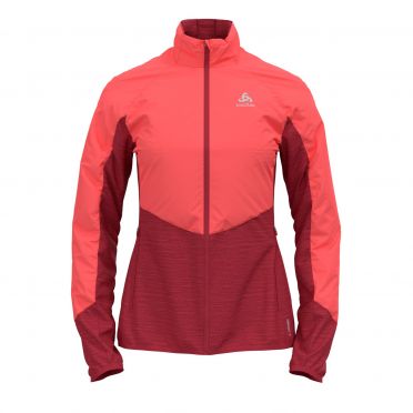 Odlo Run Easy Warm Hybrid Laufjacke Rosa Damen 