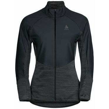 Odlo Run Easy Warm Hybrid Laufjacke Schwarz Damen 