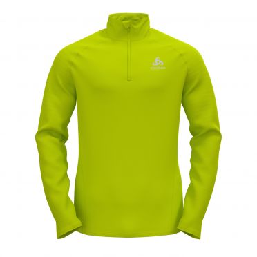 Odlo Zeroweight Ceramiwarm (zip) Laufshirt Langarm Gelb Herren
