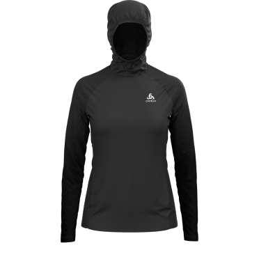 Odlo Zeroweight Ceramiwarm Laufshirt Langarm Schwarz Damen