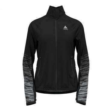 Odlo Zeroweight Pro Warm Reflect Laufjacke Schwarz Damen
