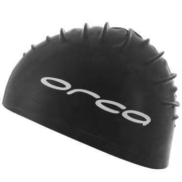 Orca Latex Badekappe swim cap schwarz