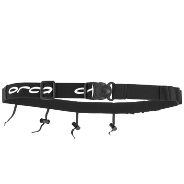 Orca Race Nummer Gürtel mit Gel Loops Schwarz