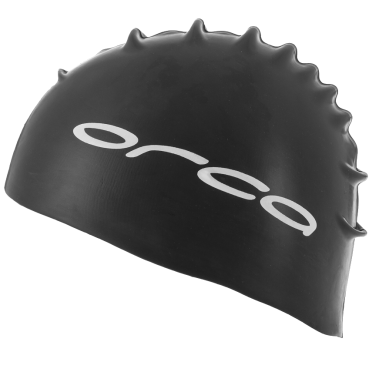 Orca Silicone Badekappe swim cap Schwarz 