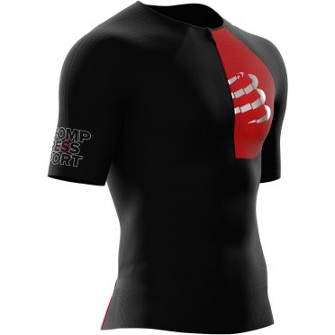 Compressport Postural Aero Kurzarm Compression Tri top Schwarz Herren