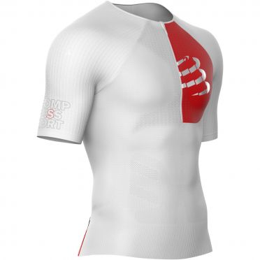 Compressport Postural Aero Kurzarm Compression Tri top Weiß Herren