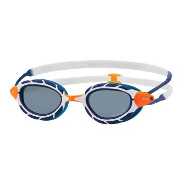 Zoggs Predator polarized Schwimmbrille blau/weiss/orange 