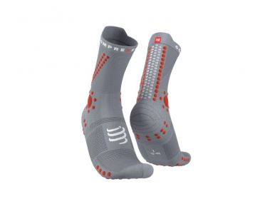Compressport Pro racing v4.0 trail Laufsocken Grau