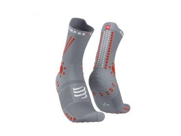 Compressport Pro racing v4.0 trail Laufsocken Grau 