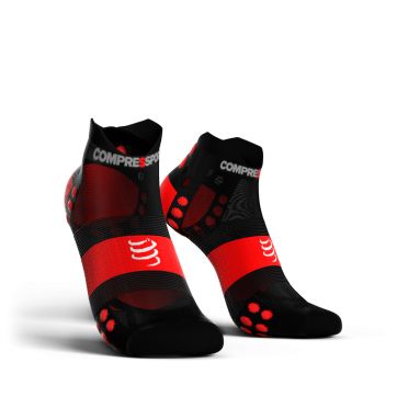 Compressport Pro Racing V3.0 ultralight niedriger Schnitt Laufsocken Schwarz