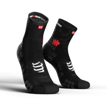 Compressport Pro racing v3.0 hohe Laufsocken Schwarz