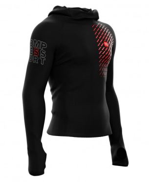 Compressport 3D Thermo ultralight racing hoodie Schwarz