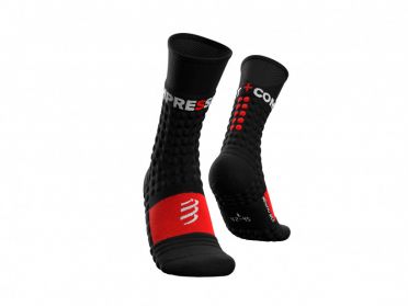 Compressport Pro racing v4.0 Winter high cut Laufsocken Schwarz