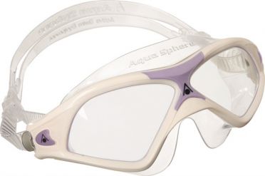 Aqua Sphere Seal XP 2 Lady klare Linse Schwimmbrille Weiß/Lila