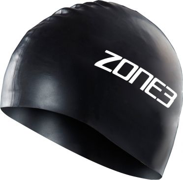 Zone3 Silikon Badekappe Schwarz